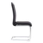 Ensemble de 4 chaises de salle à manger modernes en similicuir PU