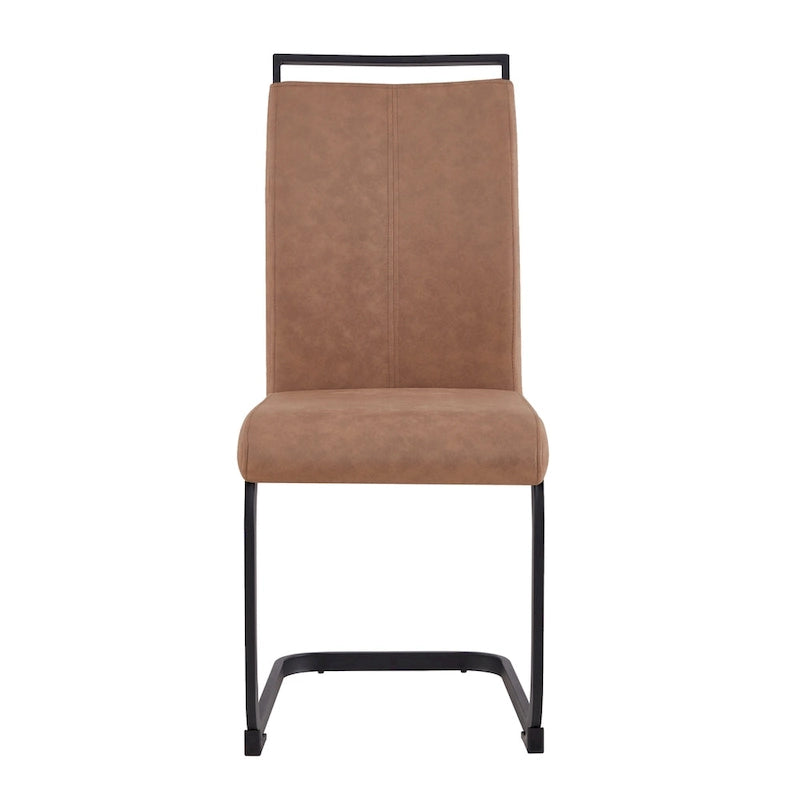 Ensemble de 4 chaises de salle à manger modernes en similicuir PU