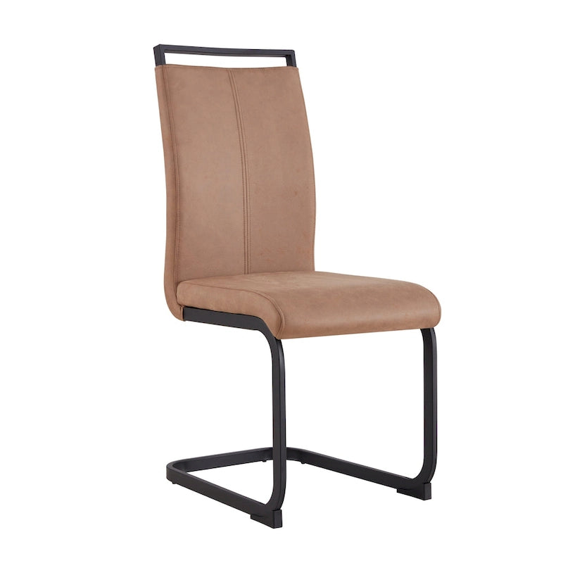 Ensemble de 4 chaises de salle à manger modernes en similicuir PU