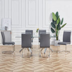 Ensemble de 4 chaises de salle à manger modernes en similicuir PU