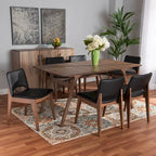 Ensemble de salle à manger 7 pièces Afton style moderne du milieu du siècle