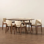 Ensemble de salle à manger 7 pièces Afton style moderne du milieu du siècle