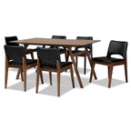 Ensemble de salle à manger 7 pièces Afton style moderne du milieu du siècle