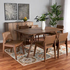 Ensemble de salle à manger 7 pièces Afton style moderne du milieu du siècle