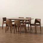 Ensemble de salle à manger 7 pièces Afton style moderne du milieu du siècle