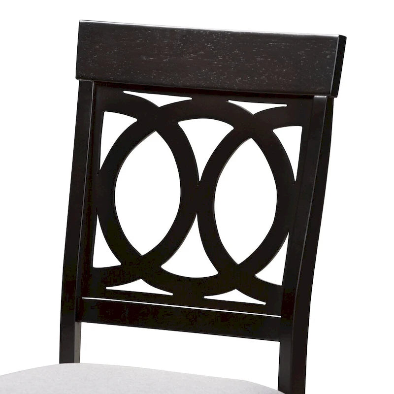 Ensemble de chaises de salle à manger modernes en tissu Copper Grove Taizz, 4 pièces