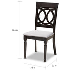 Ensemble de chaises de salle à manger modernes en tissu Copper Grove Taizz, 4 pièces