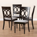 Ensemble de chaises de salle à manger modernes en tissu Copper Grove Taizz, 4 pièces