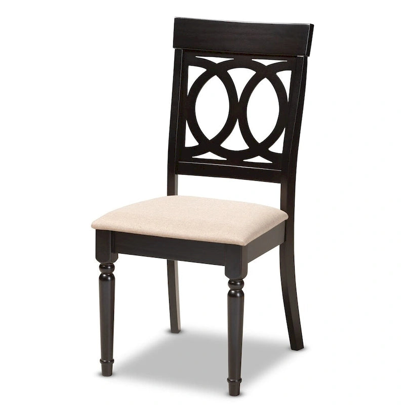 Ensemble de chaises de salle à manger modernes en tissu Copper Grove Taizz, 4 pièces