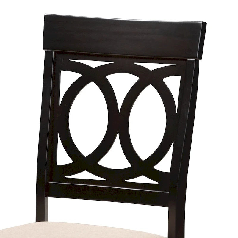 Ensemble de chaises de salle à manger modernes en tissu Copper Grove Taizz, 4 pièces