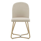 Chaises de salle à manger Cheyenne en métal doré (lot de 2) par iNSPIRE Q Modern