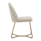 Chaises de salle à manger Cheyenne en métal doré (lot de 2) par iNSPIRE Q Modern