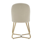 Chaises de salle à manger Cheyenne en métal doré (lot de 2) par iNSPIRE Q Modern
