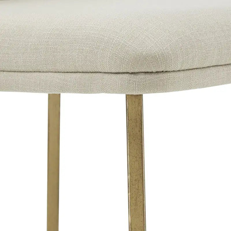 Chaises de salle à manger Cheyenne en métal doré (lot de 2) par iNSPIRE Q Modern