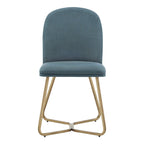 Chaises de salle à manger Cheyenne en métal doré (lot de 2) par iNSPIRE Q Modern