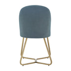 Chaises de salle à manger Cheyenne en métal doré (lot de 2) par iNSPIRE Q Modern