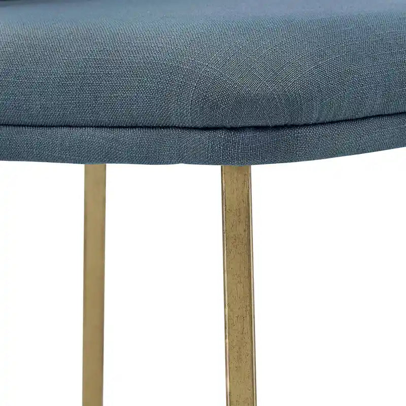 Chaises de salle à manger Cheyenne en métal doré (lot de 2) par iNSPIRE Q Modern