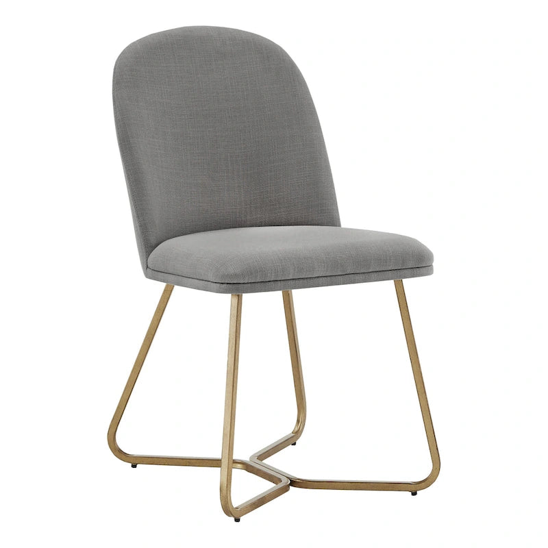 Chaises de salle à manger Cheyenne en métal doré (lot de 2) par iNSPIRE Q Modern