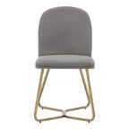 Chaises de salle à manger Cheyenne en métal doré (lot de 2) par iNSPIRE Q Modern