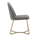 Chaises de salle à manger Cheyenne en métal doré (lot de 2) par iNSPIRE Q Modern