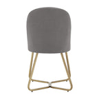 Chaises de salle à manger Cheyenne en métal doré (lot de 2) par iNSPIRE Q Modern