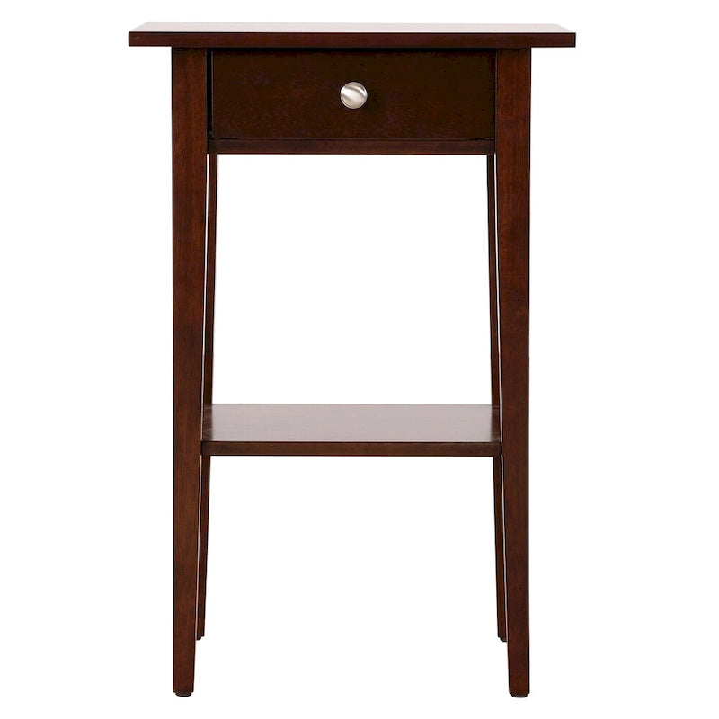 Table de chevet en bois avec tiroir