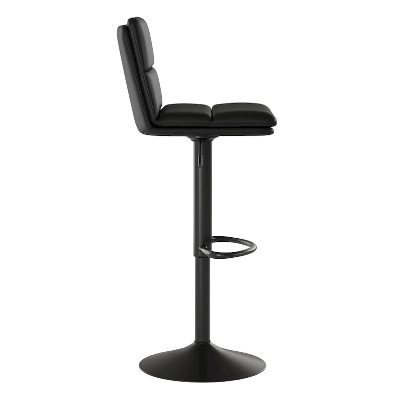 Ensemble de 2 tabourets de bar commerciaux sans accoudoirs à hauteur réglable