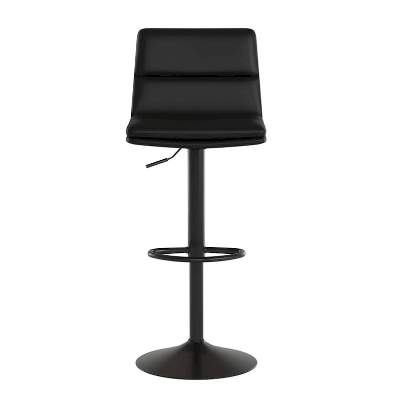 Ensemble de 2 tabourets de bar commerciaux sans accoudoirs à hauteur réglable