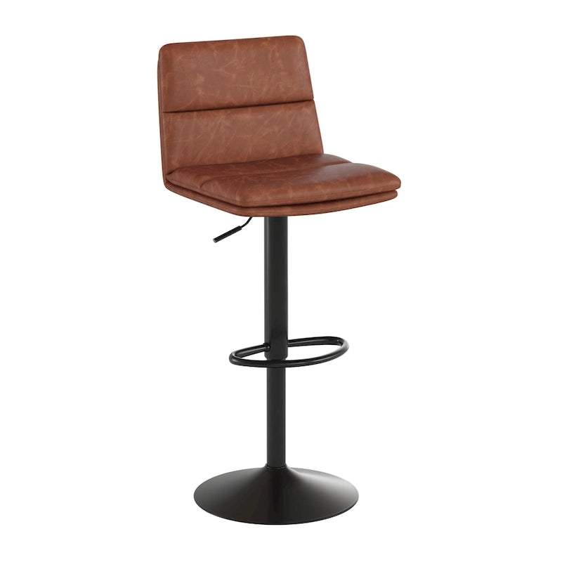 Ensemble de 2 tabourets de bar commerciaux sans accoudoirs à hauteur réglable