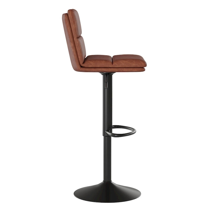 Ensemble de 2 tabourets de bar commerciaux sans accoudoirs à hauteur réglable