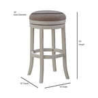 Tabouret de bar sans dossier Pesaro de 76 cm