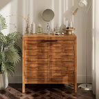 Commode de rangement COZAYH style ferme, buffet d'appoint en bois à 2 portes pour salon, couloir, chambre, salle à manger
