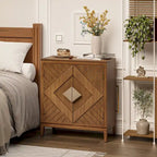 Commode de rangement COZAYH style ferme, buffet d'appoint en bois à 2 portes pour salon, couloir, chambre, salle à manger