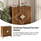 Commode de rangement COZAYH style ferme, buffet d'appoint en bois à 2 portes pour salon, couloir, chambre, salle à manger