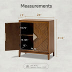 Commode de rangement COZAYH style ferme, buffet d'appoint en bois à 2 portes pour salon, couloir, chambre, salle à manger