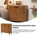 Commode de rangement COZAYH style ferme, buffet d'appoint en bois à 2 portes pour salon, couloir, chambre, salle à manger