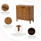 Commode de rangement COZAYH style ferme, buffet d'appoint en bois à 2 portes pour salon, couloir, chambre, salle à manger