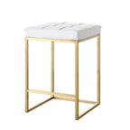 Tabouret de bar Chi blanc et or