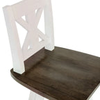Tabouret de bar pivotant en bois de style ferme moderne