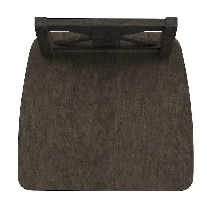 Tabouret de bar pivotant en bois de style ferme moderne