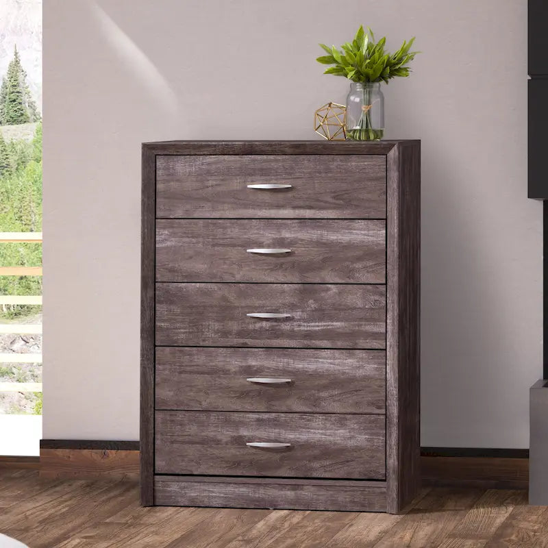 Commode haute Newport à 5 tiroirs