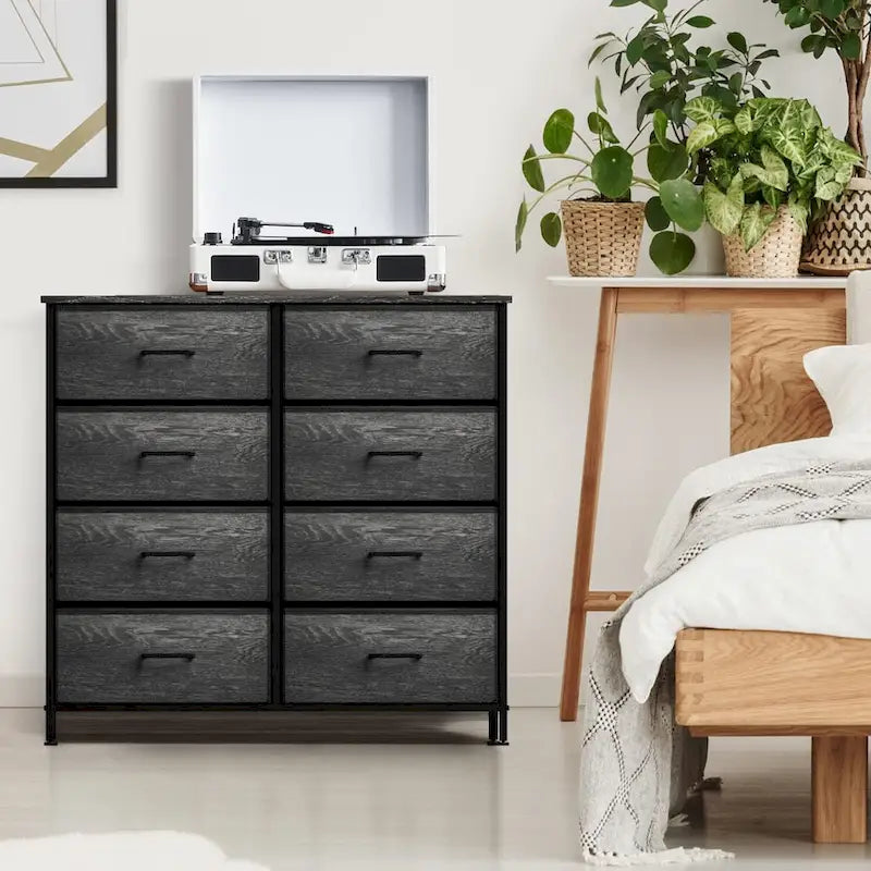 Commode à 8 tiroirs pour chambre à coucher, commode pour chambre à coucher