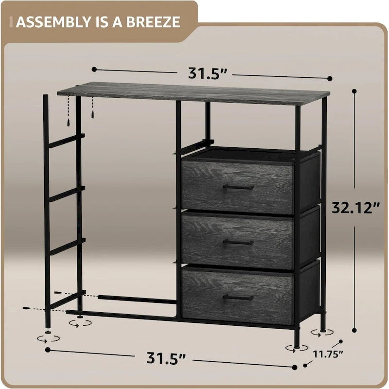 Commode à 8 tiroirs pour chambre à coucher, commode pour chambre à coucher