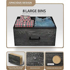 Commode à 8 tiroirs pour chambre à coucher, commode pour chambre à coucher