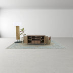 Meuble TV petit format de 47 pouces de large, marron clair