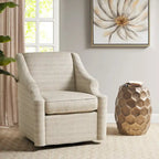 Fauteuil à bascule pivotant à 360 degrés Madison Park Benton Tan