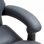 Fauteuil de bureau massant inclinable chauffant à vibrations en microfibre Vinsetto