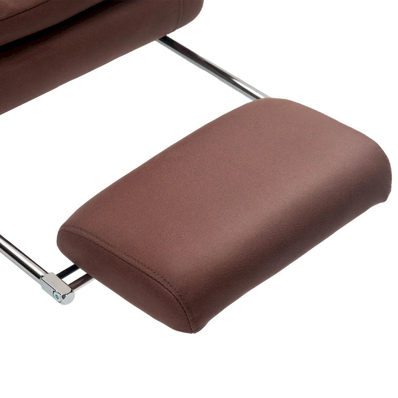 Fauteuil de bureau massant inclinable chauffant à vibrations en microfibre Vinsetto