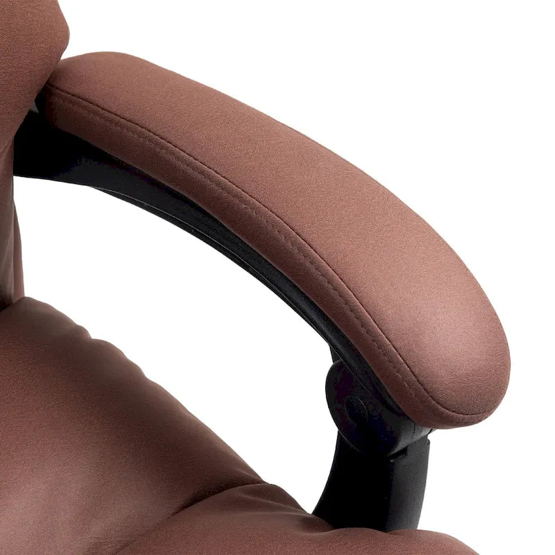 Fauteuil de bureau massant inclinable chauffant à vibrations en microfibre Vinsetto