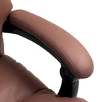 Fauteuil de bureau massant inclinable chauffant à vibrations en microfibre Vinsetto